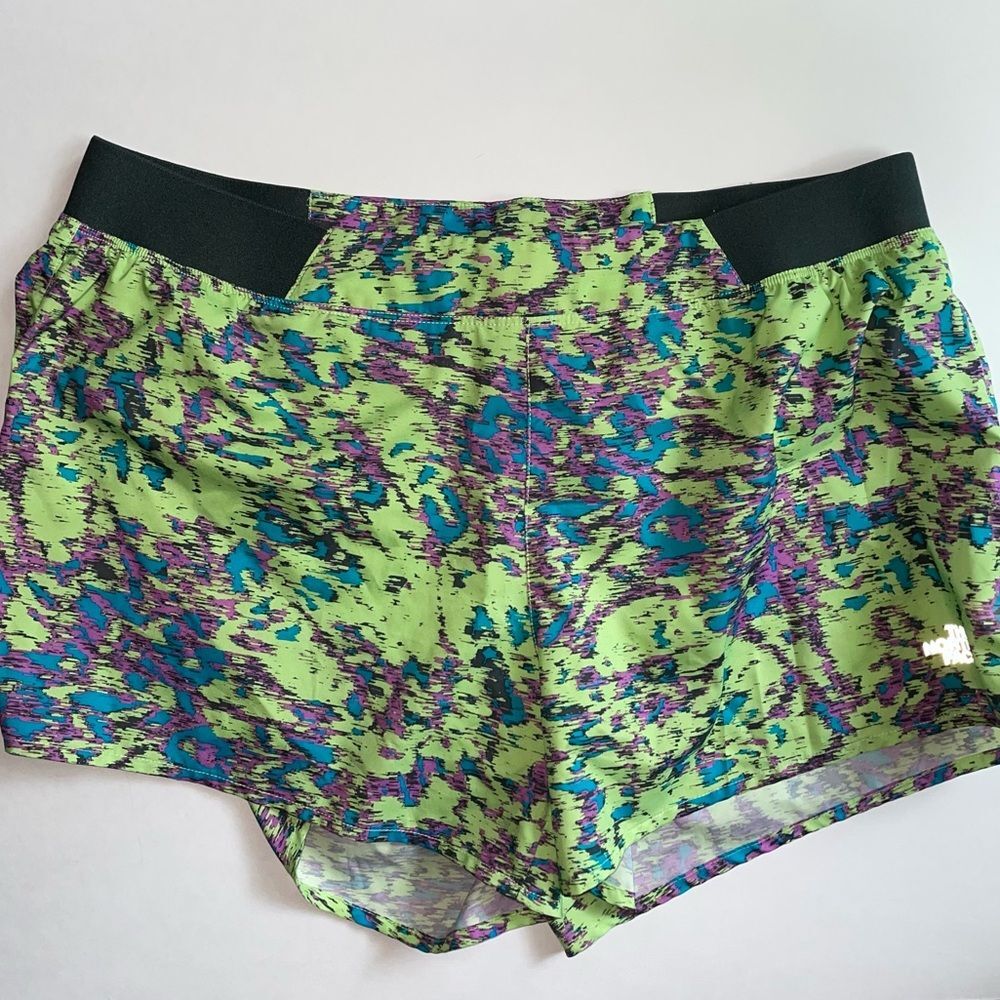 The North Face Shorts L Running Flash Dry Green Athletic Pull On